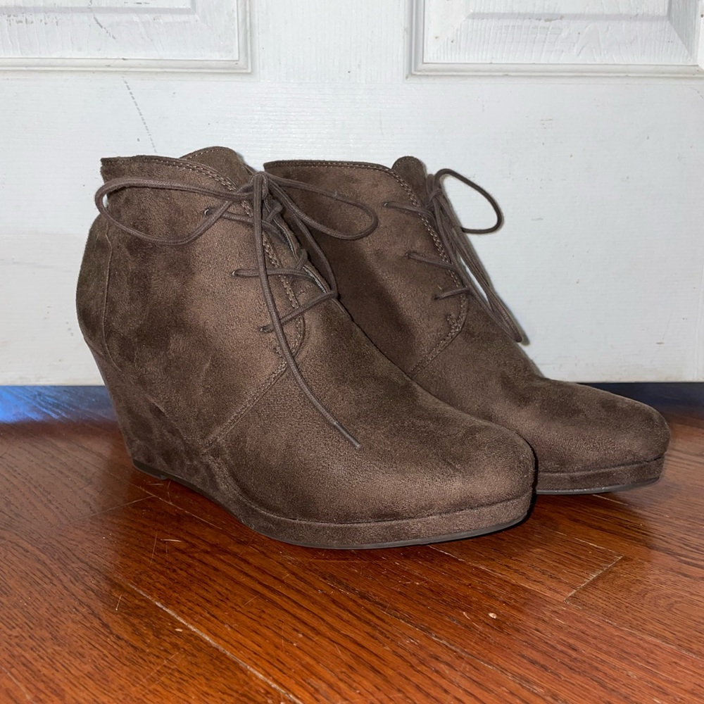 Brown booties